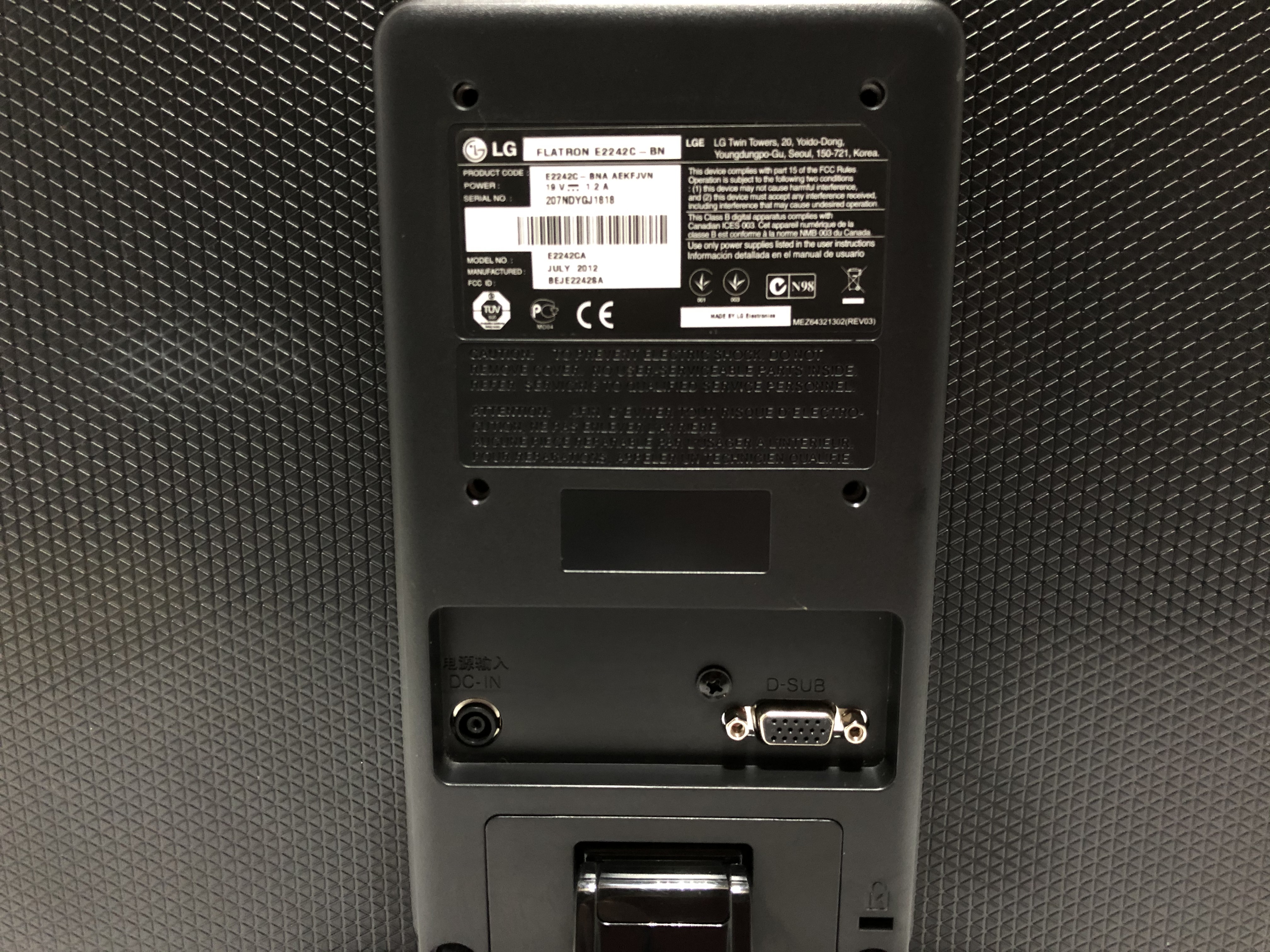 Refurbished LG Flatron E2242C LED Monitor