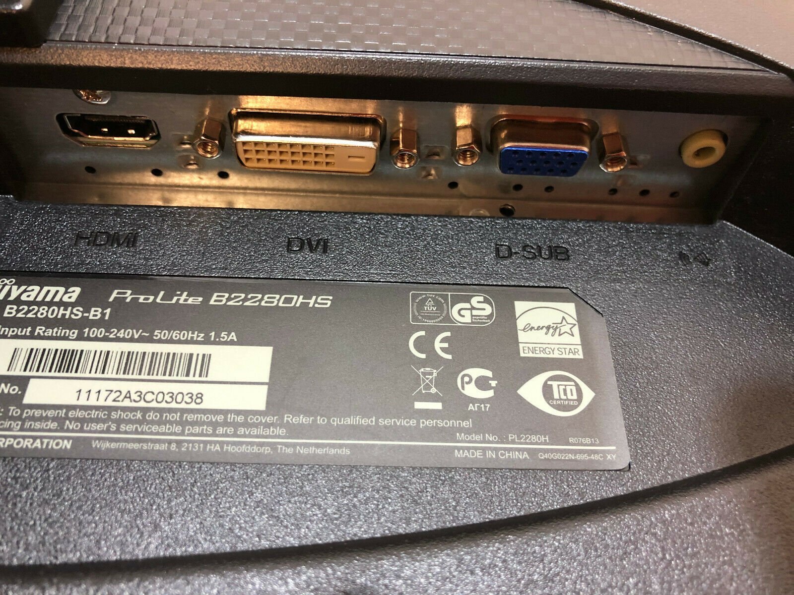 Refurbished Iiyama Prolite B2280HS LED Monitor