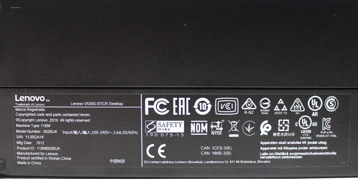 Refurbished Lenovo V530s SFF Desktop PC